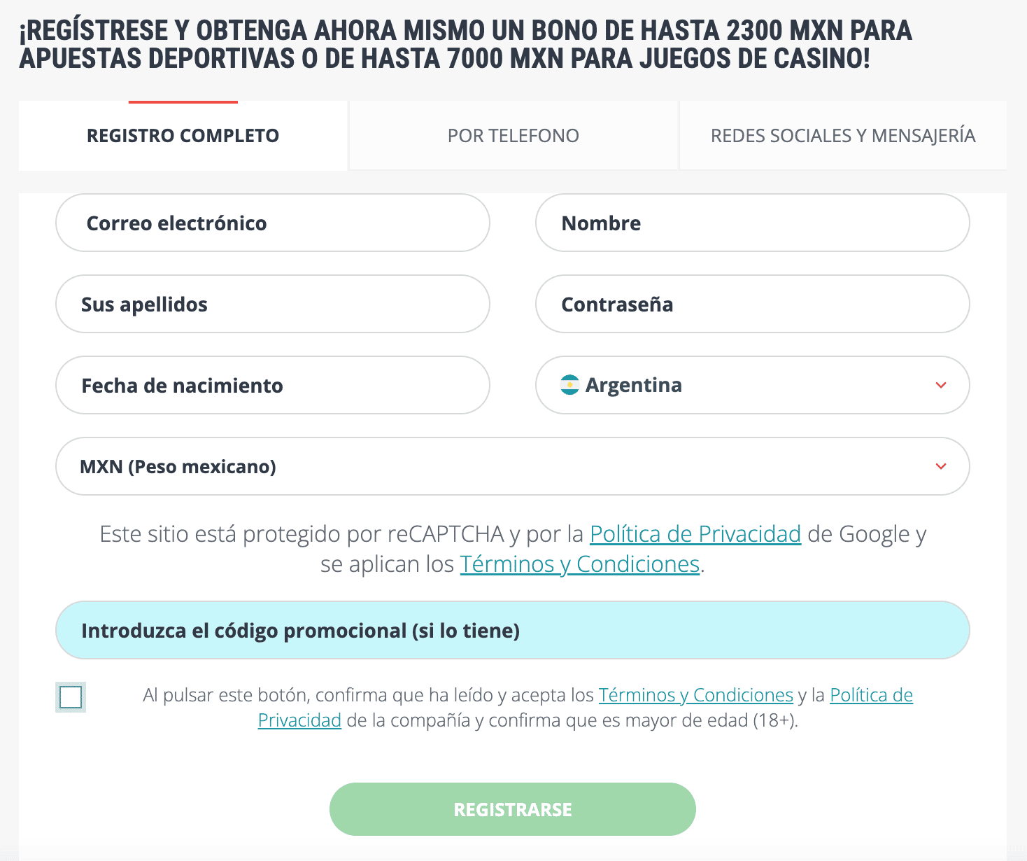 Registro y uso de 22bet