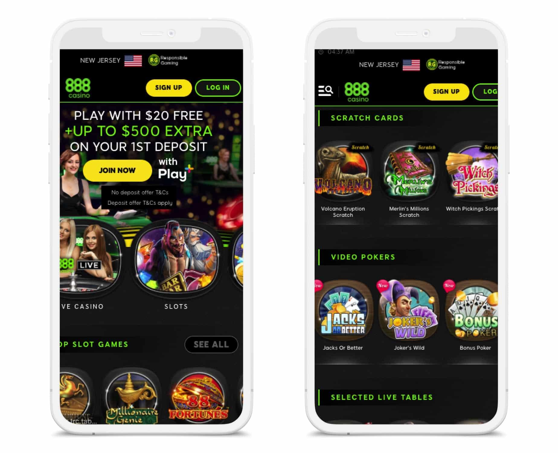 Hay una Aplicación Móvil de 888 Casino