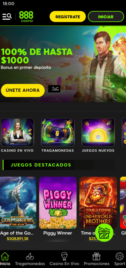 app móvil de 888 casino