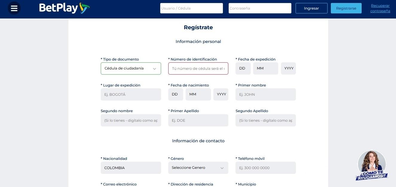 Cómo Registrarse en BetPlay