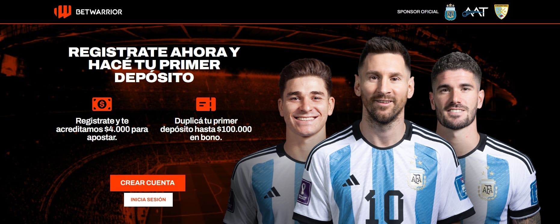 Bonos y promociones en Betwarrior Casino Argentina