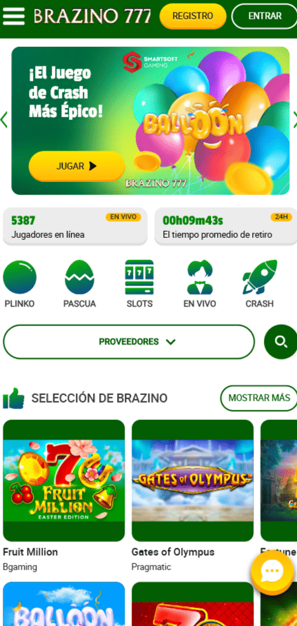 La aplicación de Brazino777
