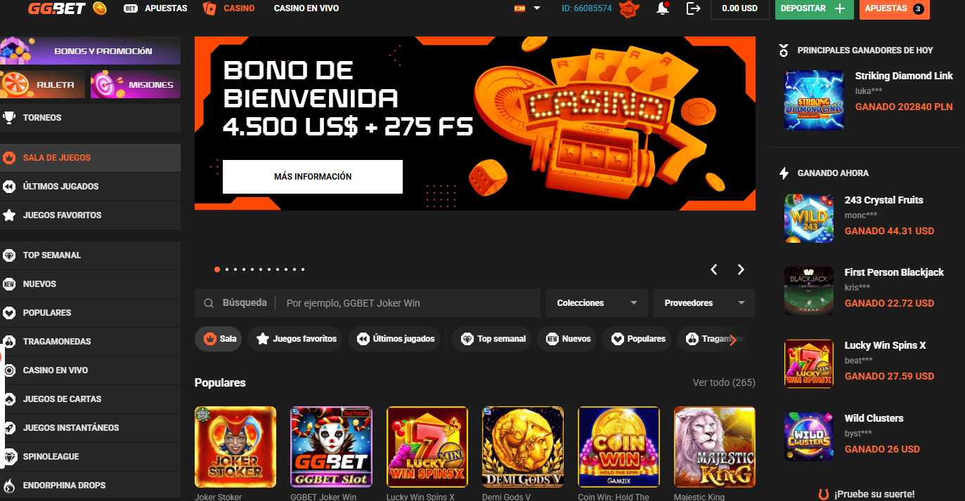 casino GG.Bet de Argentina