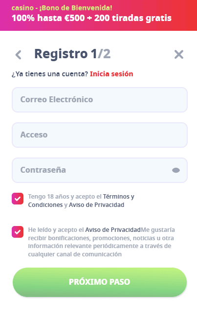 Cómo abrir mi cuenta en online Casino Infinity?: Paso a paso