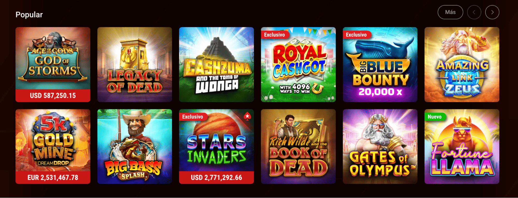 Juegos disponibles en PokerStars