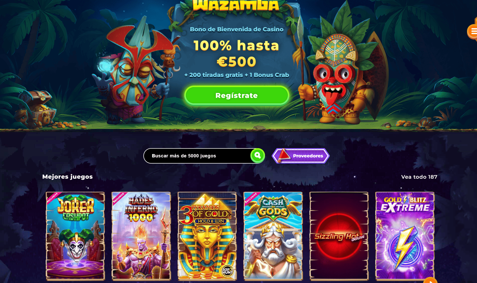 casino de Wazamba legal y seguro