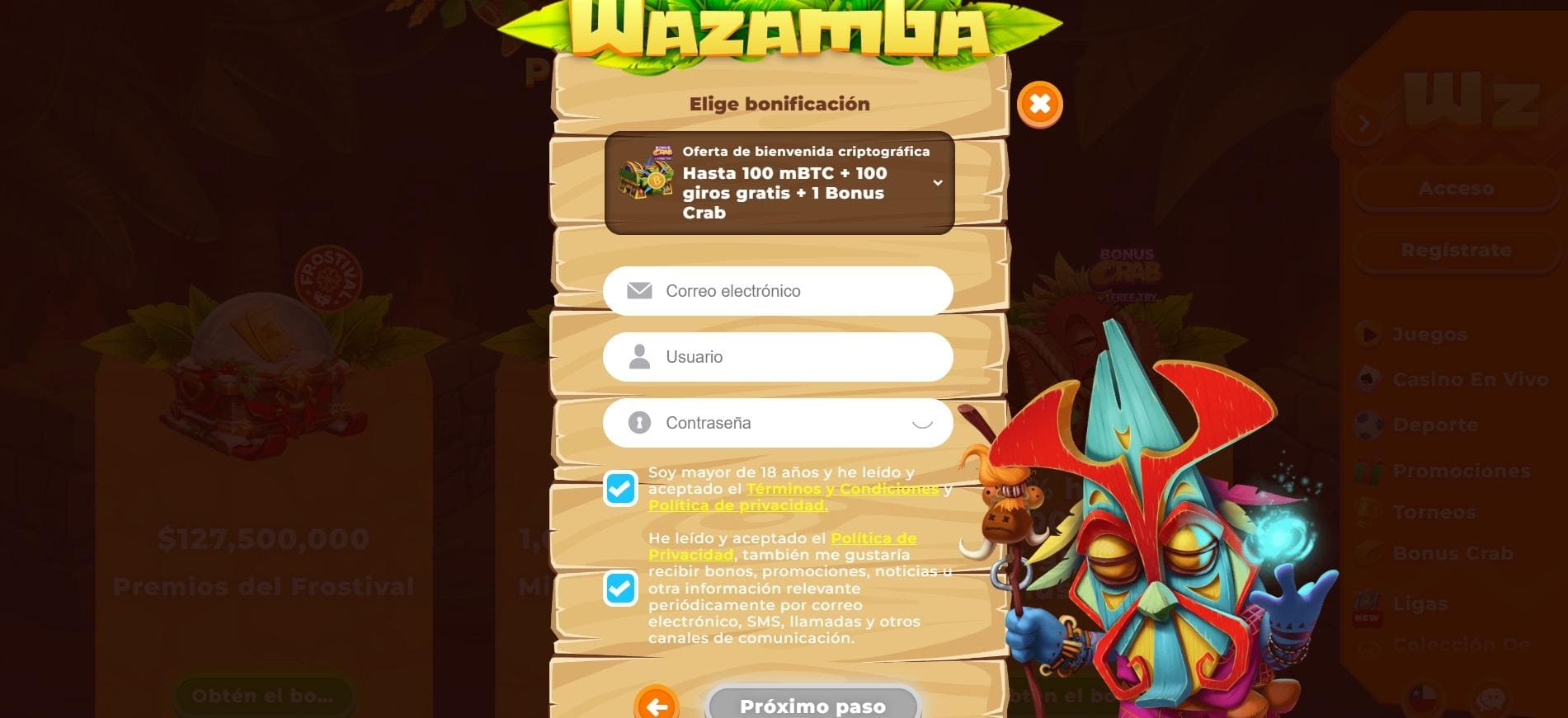 Seguridad y confianza en el casino Wazamba Online