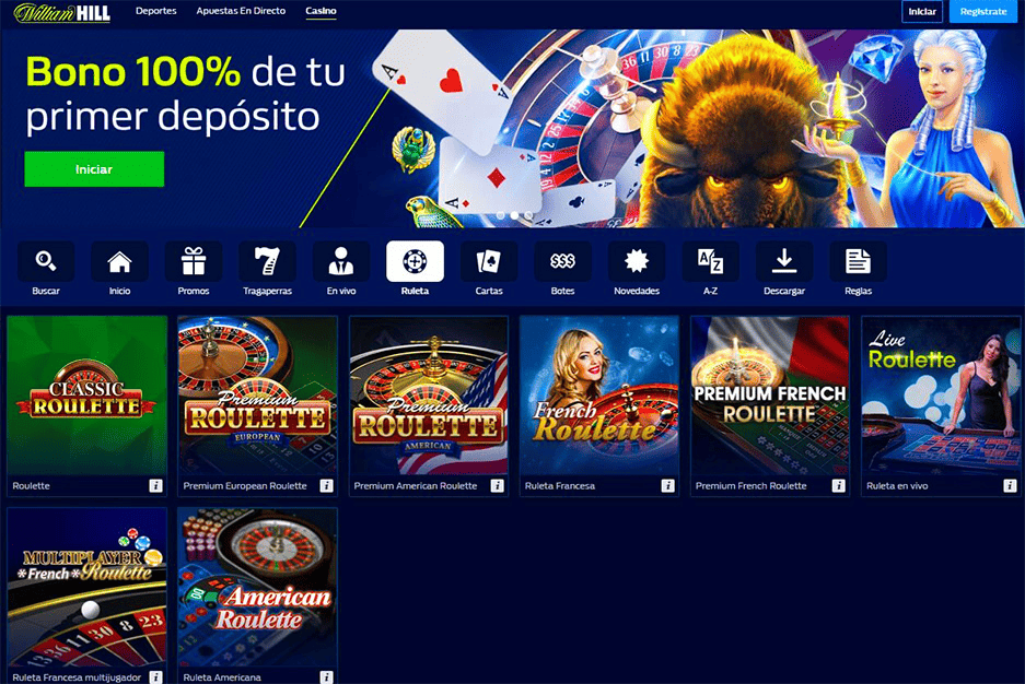 bonos y promociones en William Hill