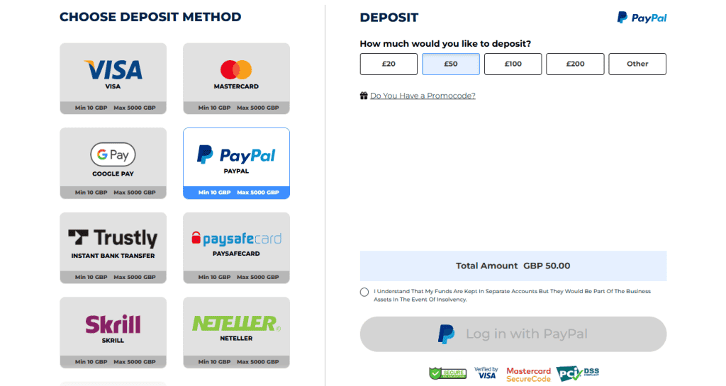 Pasos para Recargar y Retirar en Casinos PayPal
