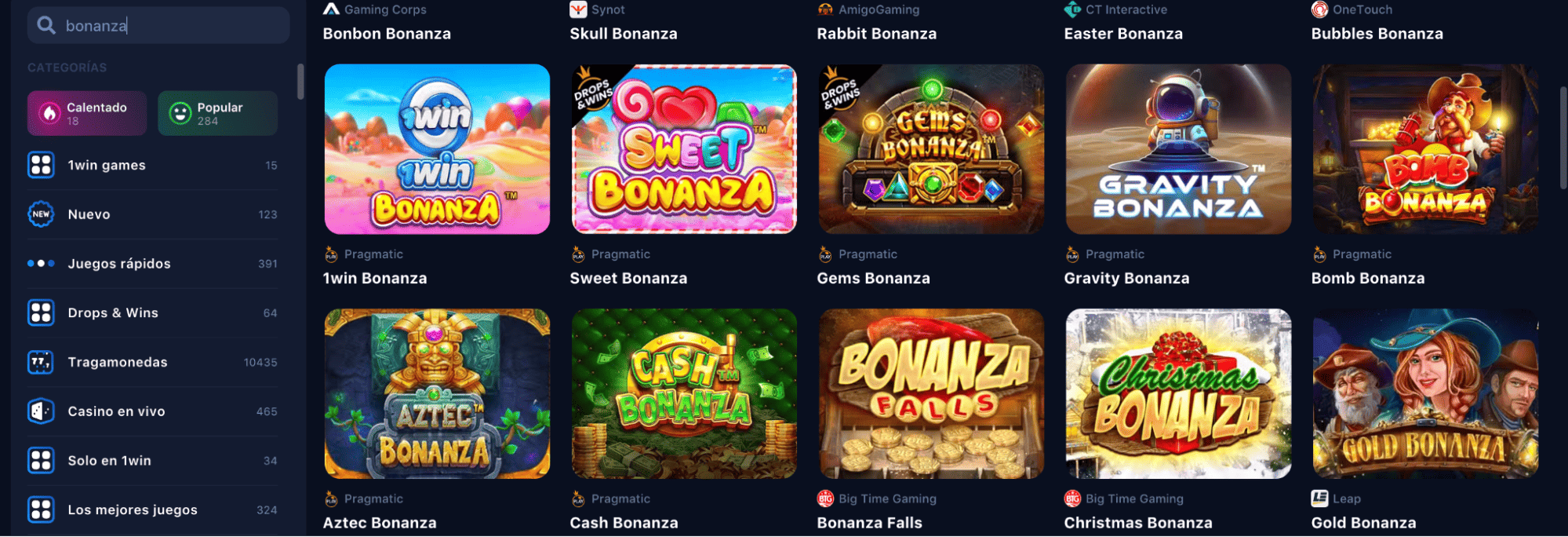 tragamonedas o hacer uso del buscador